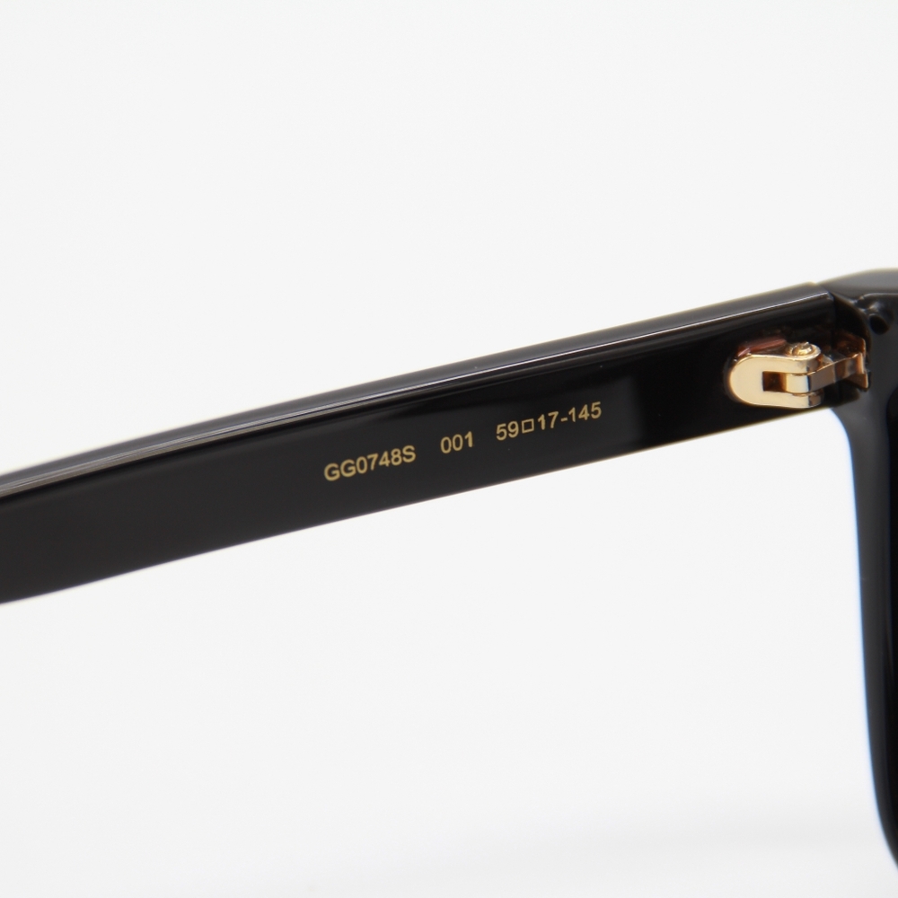 NEW GUCCI SUNGLASSES GG0748S 001 BLACK MEN GUCCI EYEWEAR - Picture 10 of 13
